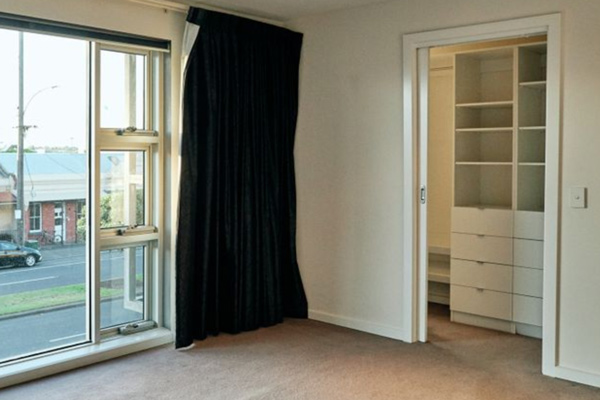 Pocket door for walk in wardrobe